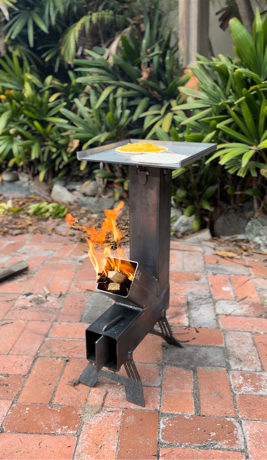 4” rocket stove